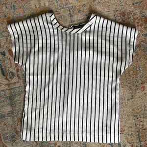 Banana Republic Horizontal Navy Stripe Top